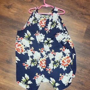Floral Sleeveless Romper